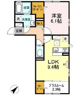 リヴェールG【1階】の間取り