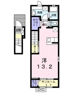 エクセラン【2階】の間取り