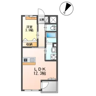Prestige del 西海岸【2階】の間取り