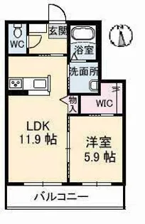 GRANTAGE下関【2階】の間取り