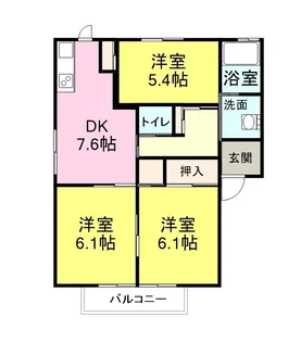 シャルム34【0201号室】の間取り