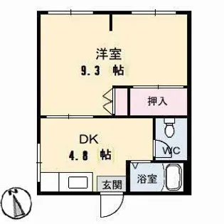 ル・ベラージュ【0202号室】の間取り