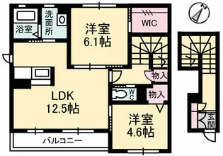 ヴェールメゾン 桂【2階】の間取り