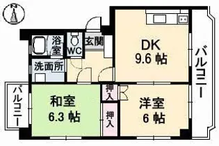 第二大翔ビル【3階】の間取り