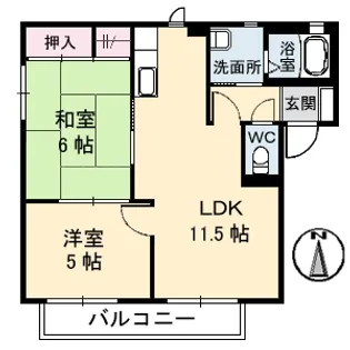 シャーメゾントルペ【1階】の間取り
