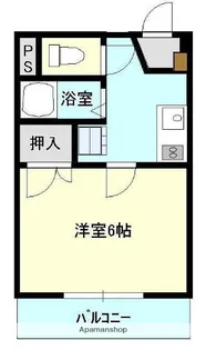 レバレンス一の宮【404号室】の間取り