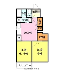 ディアコートⅠ【103号室】の間取り