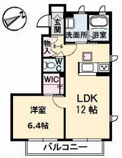 シャーメゾン ラ・モード ガーデンズ Ⅱ【1階】の間取り