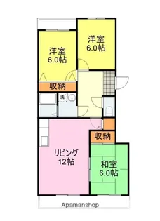 フルハウス稗田【304号室】の間取り