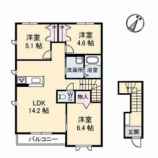 和ハウス【2階】の間取り