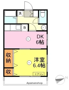 ライフ松小田本町【201号室】の間取り