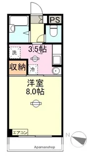 ピュアコートⅡ【305号室】の間取り