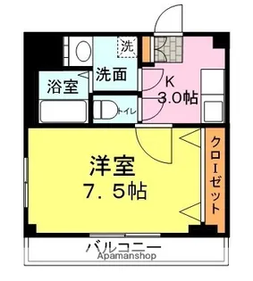 ミレニアム2001【301号室】の間取り