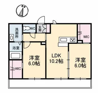 シャーメゾンイーハトーヴ【2階】の間取り