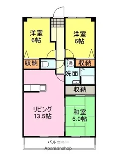メルサーヴ新下関【202号室】の間取り