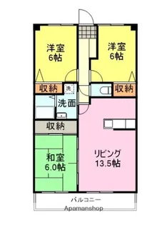 メルサーヴ新下関【303号室】の間取り