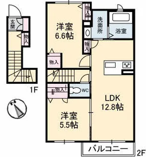 シャーメゾンメイガーデン【2階】の間取り