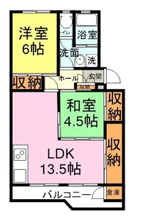 シャトー岡田【46号号室】の間取り