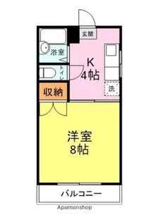 アモール瓦谷【103号室】の間取り