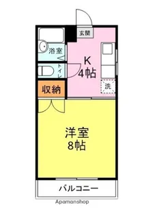 アモール瓦谷【305号室】の間取り