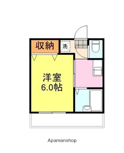 一の宮ハイツ【203号室】の間取り