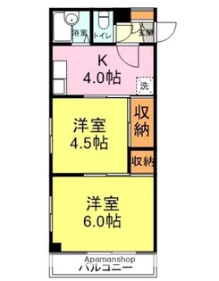 ウェルス南見【108号室】の間取り