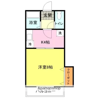 グリンピア稗田Ⅱ【2階】の間取り