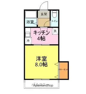 グリンピア稗田Ⅱ【105号室】の間取り