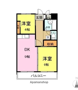 ウエストビレッジ【7階】の間取り