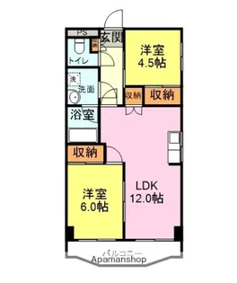 山の田ヒルズ【303号室】の間取り