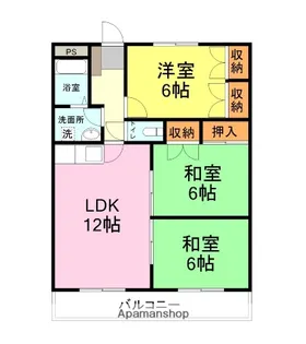 プレジール清末【303号室】の間取り