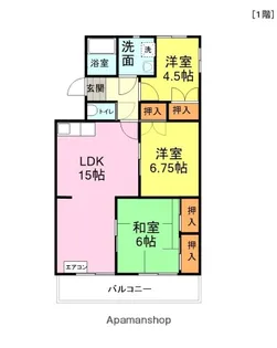 オークヒルズ【2階】の間取り