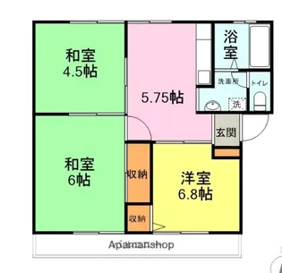 サンライフN【202号室】の間取り