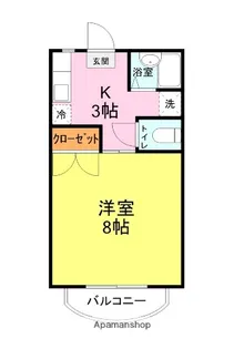 マリンコーポ吉見 C棟【205号室】の間取り