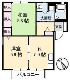 シャーメゾン小月本町【1階】の間取り