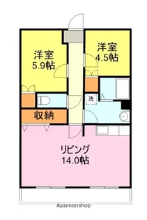 ラファエル【105号室】の間取り