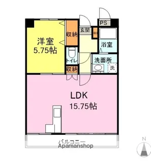 コーポFC【102号室】の間取り