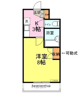 パラディアン一の宮【508号室】の間取り