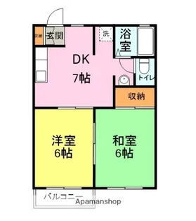 サザンハイム【202号室】の間取り