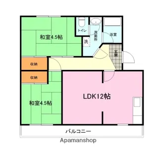 サンハイツ森本2号館【305号室】の間取り