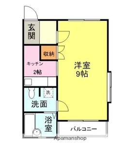 ニューライフ熊野【3階】の間取り