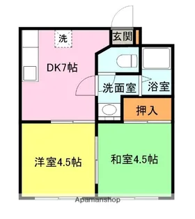 ワンモア2ビル【206号室】の間取り