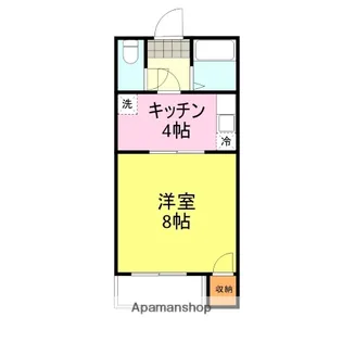 アモール新垢田Ⅱ【201号室】の間取り