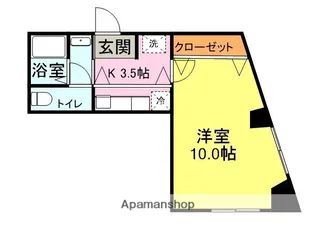 ハピネス唐戸【5階】の間取り