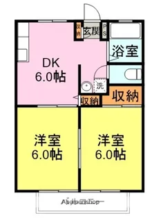 2DKの間取り画像