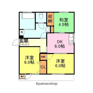 ハイツ関谷【401号室】の間取り