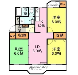 リズム綾羅木A【103号室】の間取り