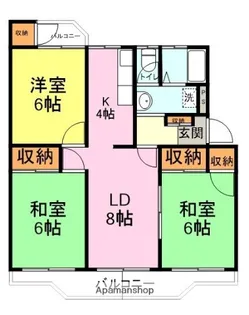 リズム綾羅木A【202号室】の間取り