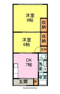 元町アパート【205号室】の間取り