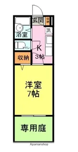 ピローしんしも【103号室】の間取り